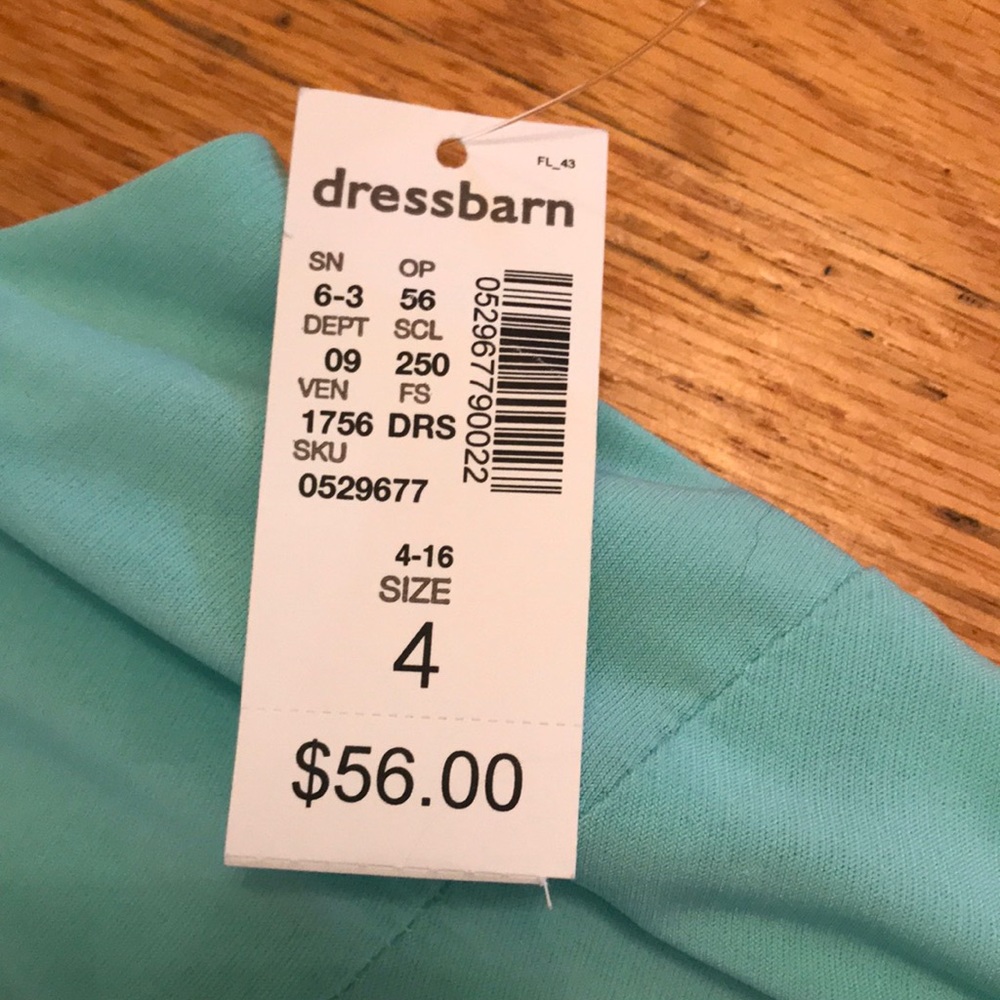 NWT Teal beaded party dress - Picture 4 of 5
